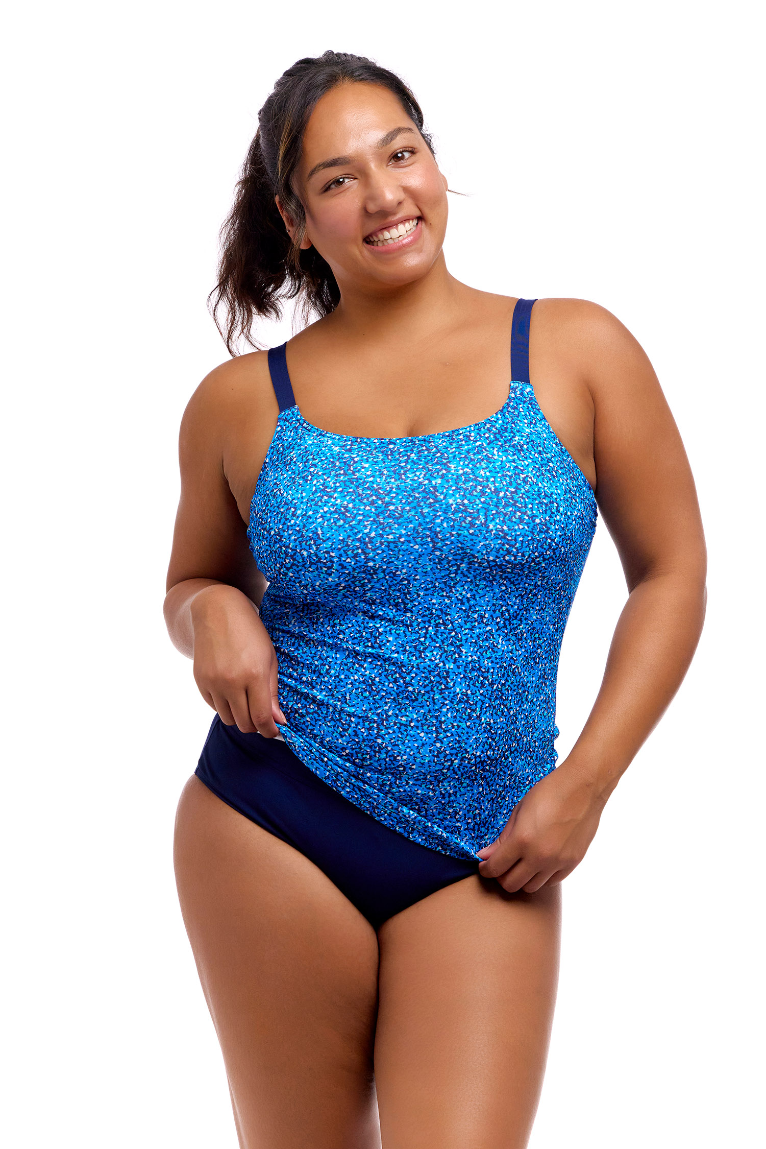 Купальник FUNKITA с поддержкой Pebble Beach (Scoop Neck Tankini Top & Brief)