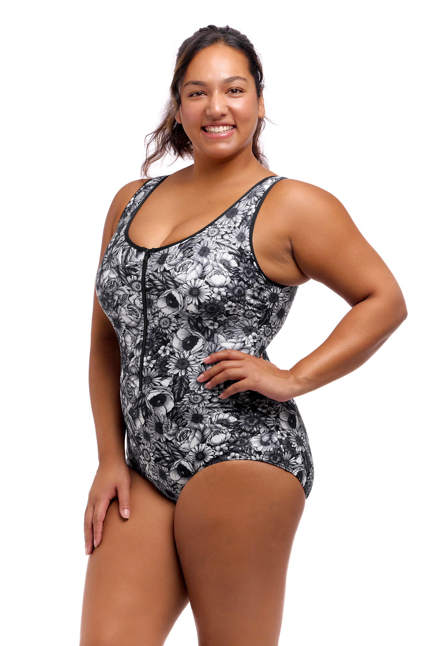 Купальник FUNKITA с поддержкой Nights Rose (Zip Front)