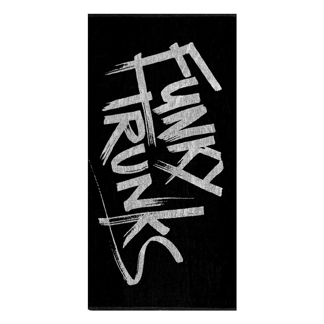 Хлопковое полотенце FUNKY TRUNKS Tagged Black (2)